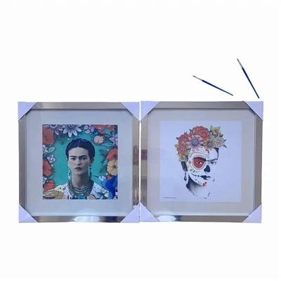 قاب نقاشی بوم چند رنگ